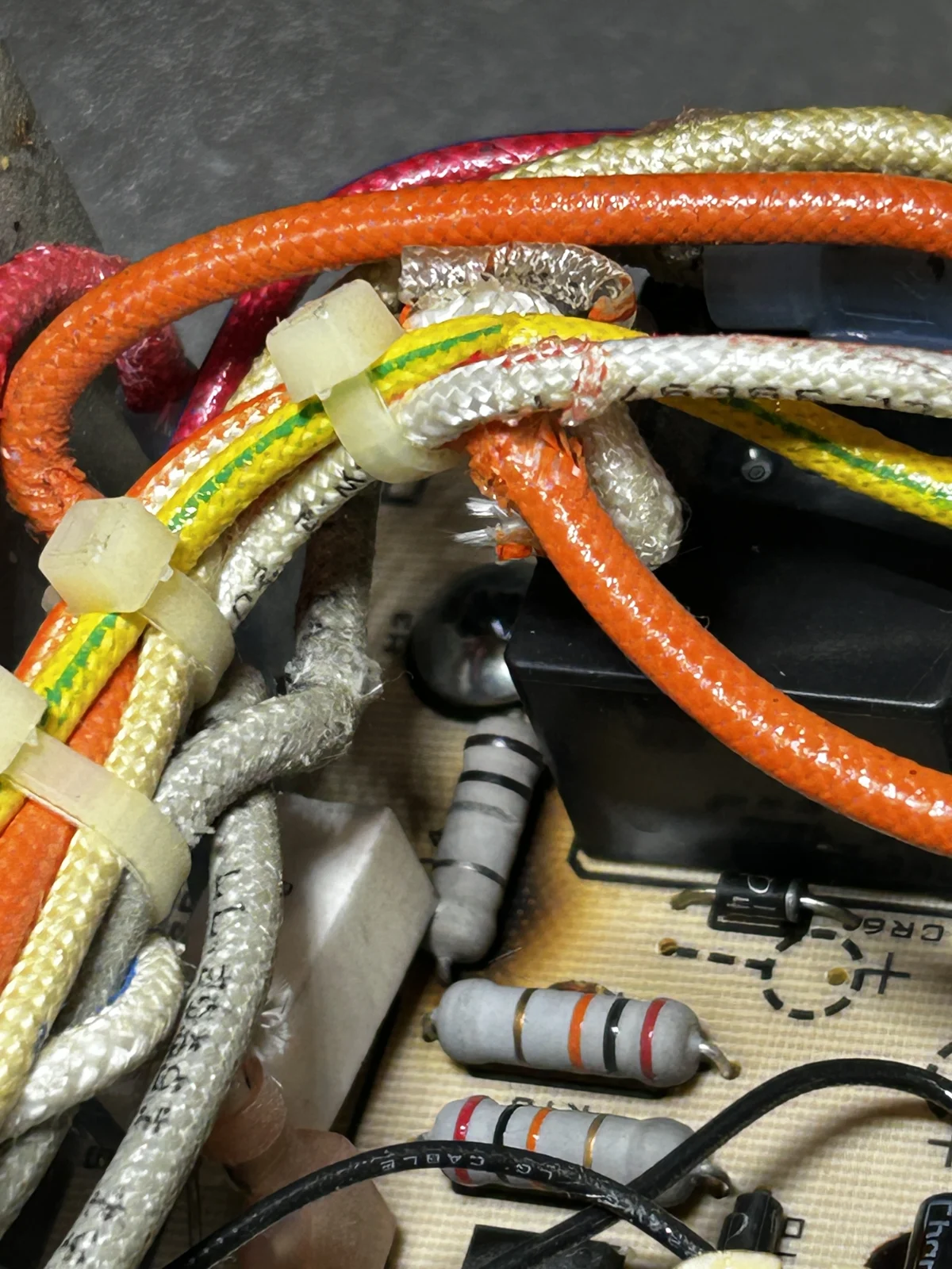 Wiring detail from the owner’s work archive